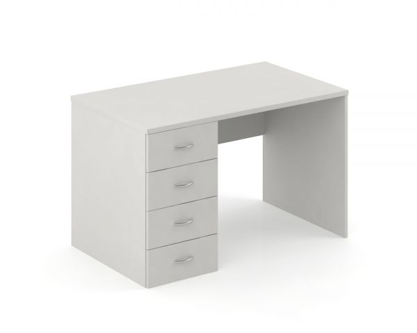 Стіл з тумбою білий 1200x700x740H 2СО120Л White