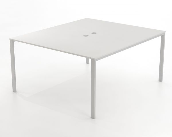 Стіл подвійний білий 1380х1600х750Н 2W148 white