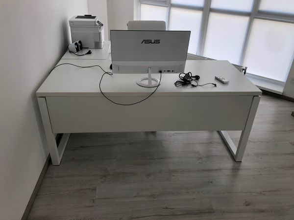 Кабінет White. Стіл 1800х800х750Н + тумба 800х470х750Н