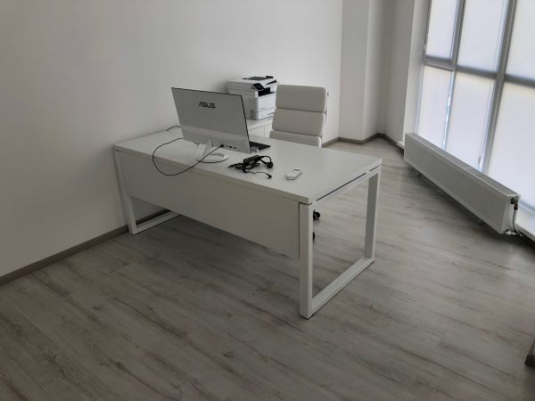 Кабінет White. Стіл 1800х800х750Н + тумба 800х470х750Н