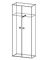 Шафа гардеробна 700х350х1750Н Код: ШГ175м