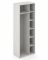 Гардеробна шафа  біла 800х500х2140Н Код: ШГП214 White